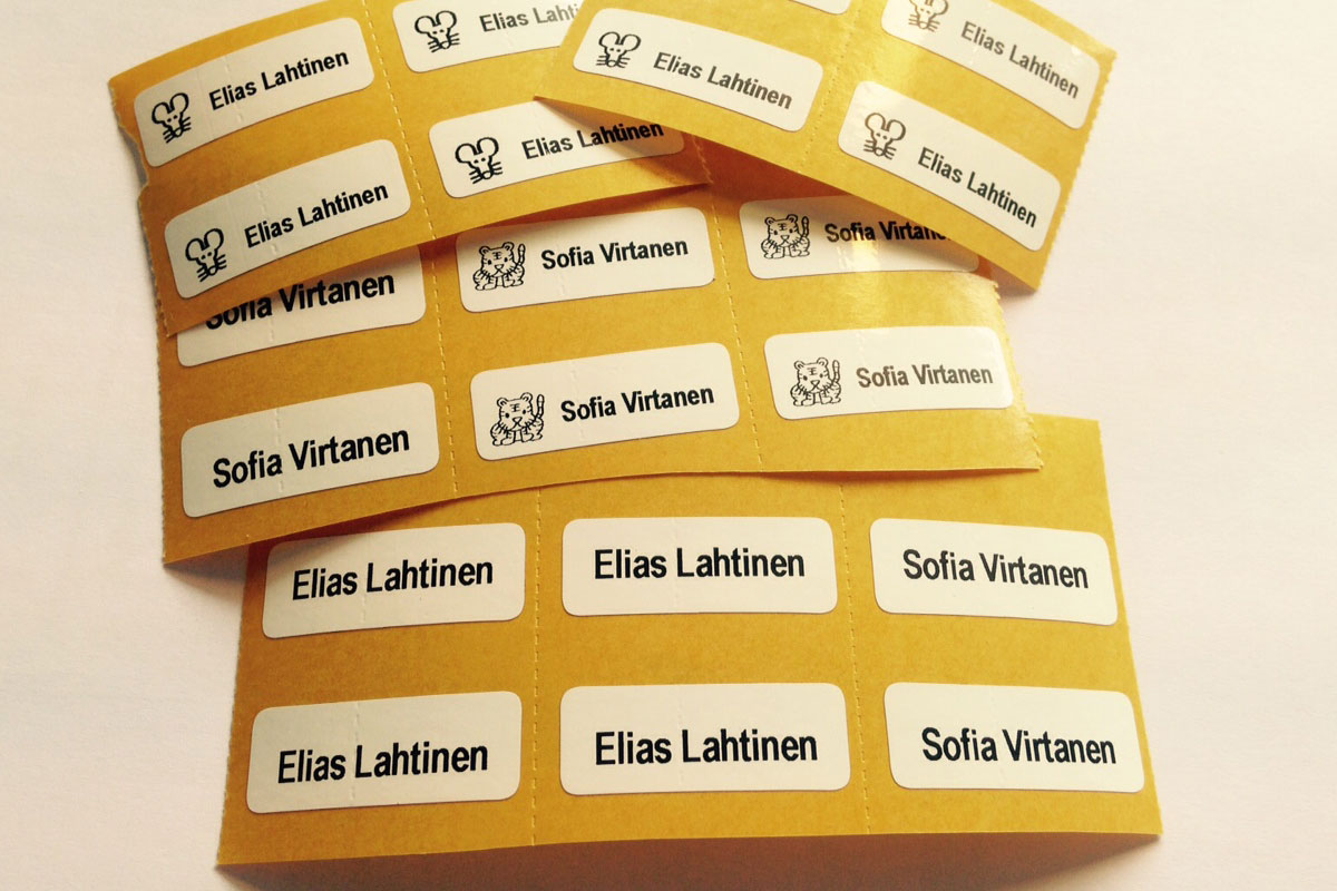 Name stickers