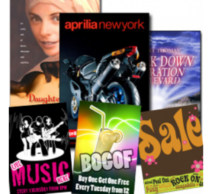 Bulk shop poster printing