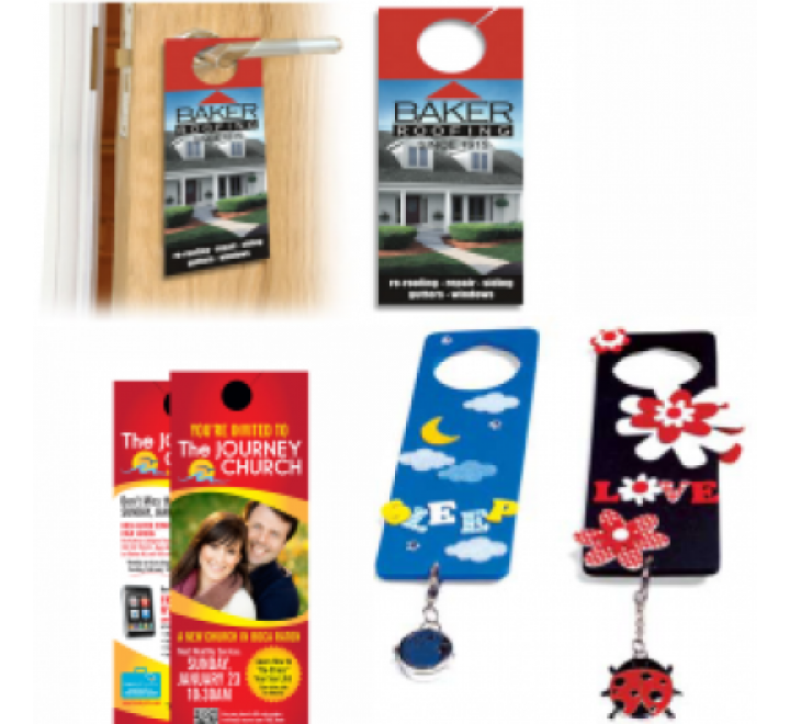 Rectangular Door Hangers Printing