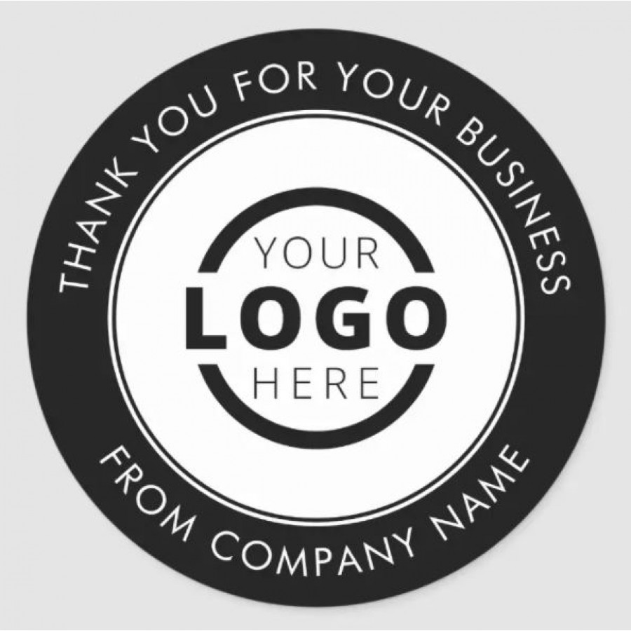 Round Business Logo Stickers