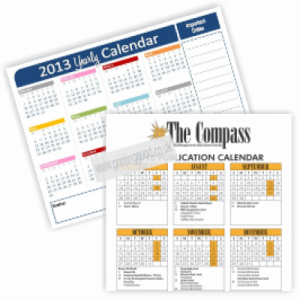 1 Page Calendar Printing
