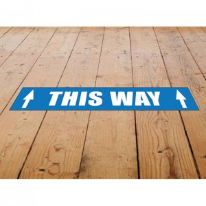 Rectangular vinyl floor stickers