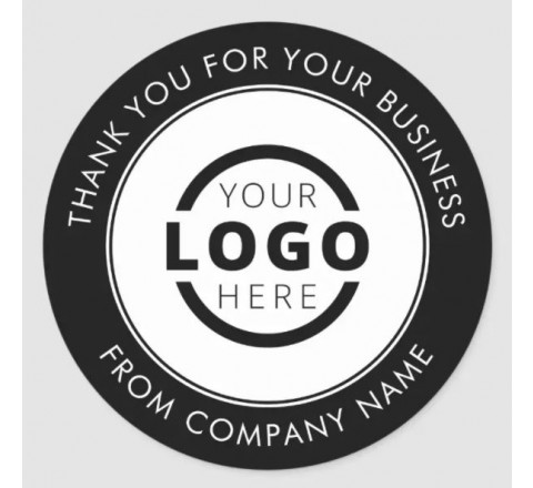 Round Business Logo Stickers